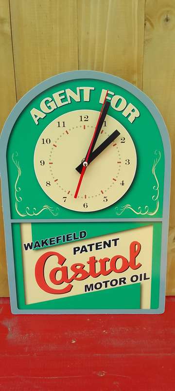 castrol advertising clock